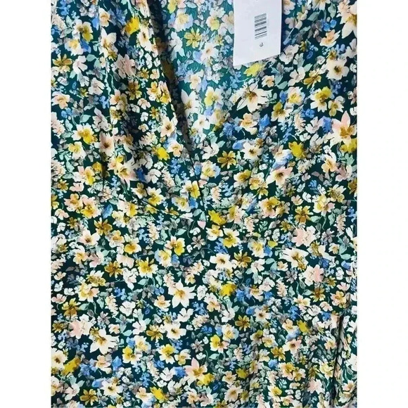 Socialite New With Tag Ditsy Print Long Sleeve Mini dress Deep Hunter XL - Picture 4 of 6